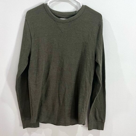 Sonoma men’s waffle knit thermal crew long sleeve top size medium - Picture 2 of 6